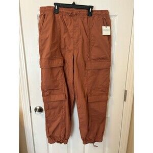 Arizona Jean Co. Chutney / Burnt Orange Drawstring cargo pants Juniors size XL